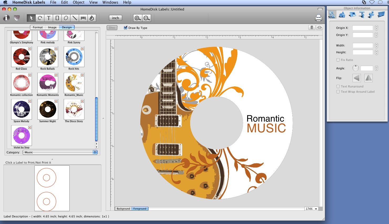 cd labels software for mac